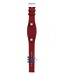 Fossil JR8511 Watch Band JR-8511 Red Leather 09 mm Set