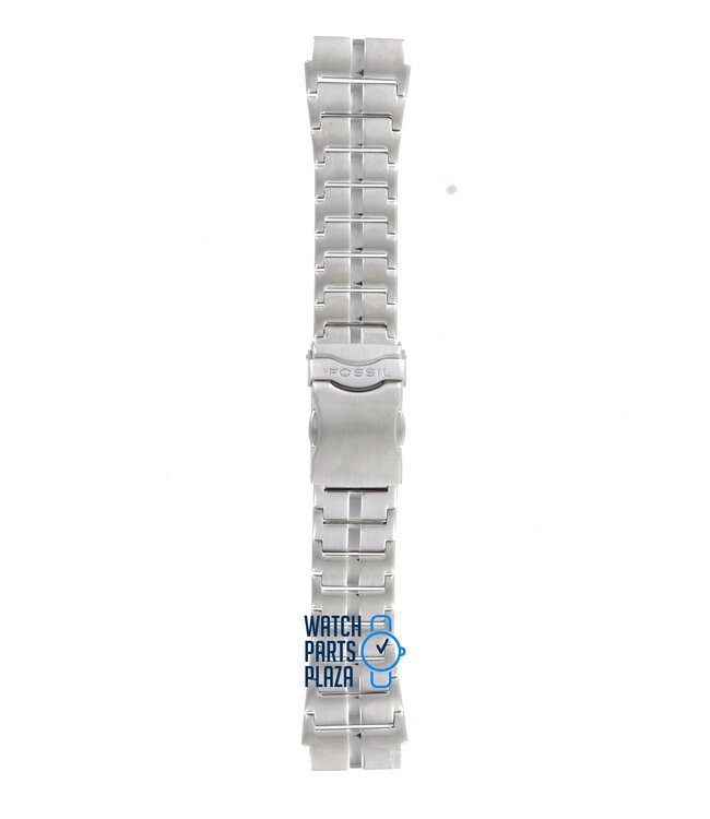 Fossil JR8533 Davis Cup Watch Band JR-8533 Grey Stainless Steel 22 mm