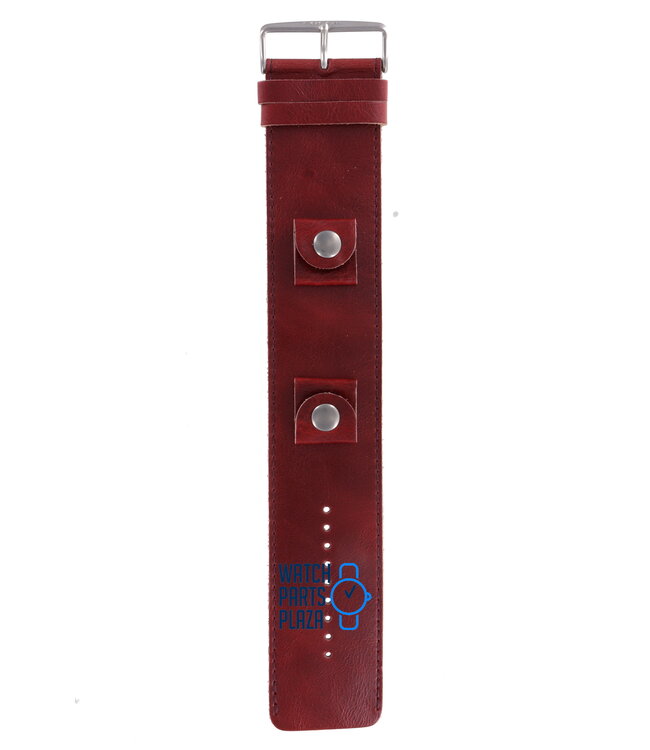 Fossil JR8576 BAW Watch Band JR-8576 Red Leather 20 mm