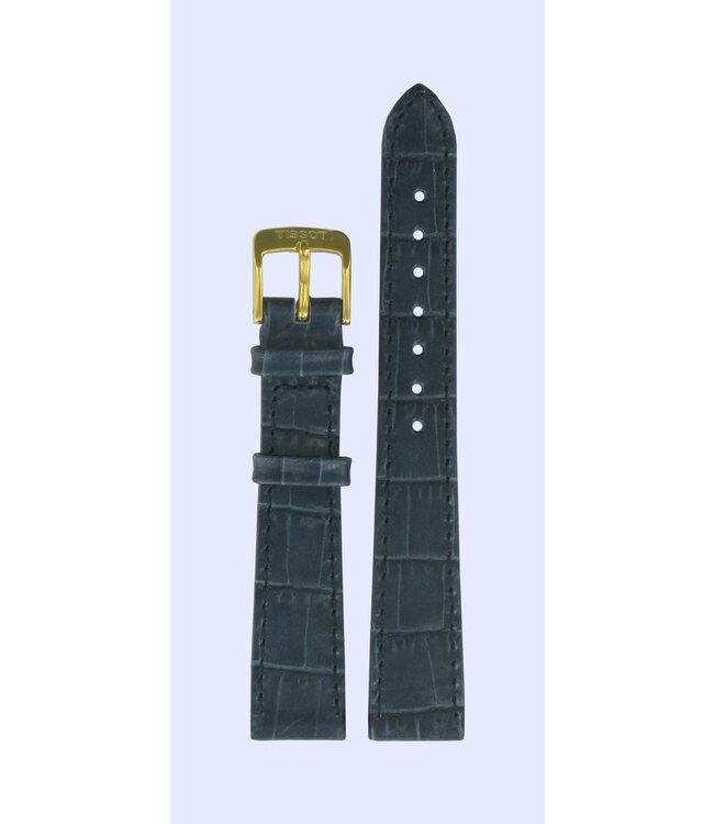 Tissot T71.3.308 T-Gold Watch Band T600013011 Blue Leather 15 mm New Helvetia