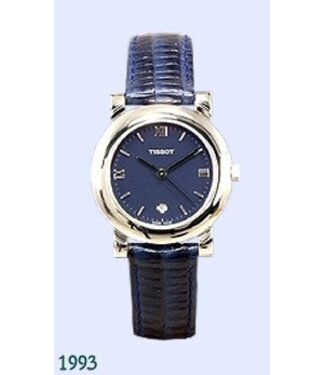 Tissot Tissot T42111143 Pulseira De Relógio Azul Escuro Couro 14 mm