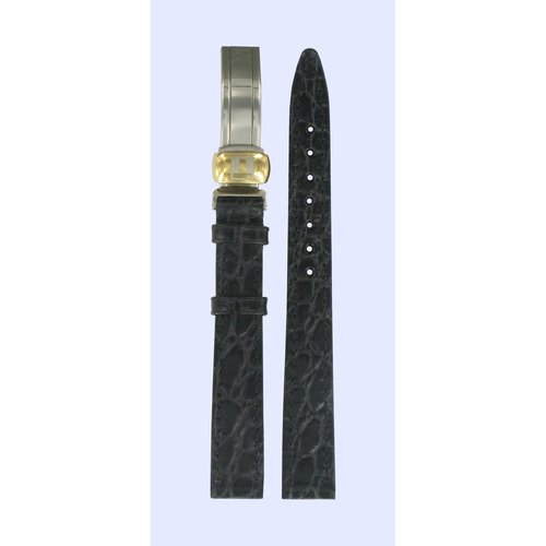 Tissot Tissot T49682513 Watch Band Black Leather 12 mm Tissot Tissot T49682513 Watch Band Black Leather 12 mm