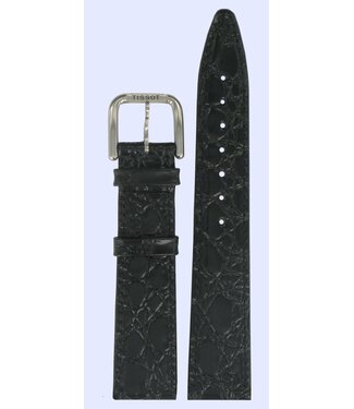 Tissot Tissot Classic Circle / Seastar II Watch Band Black Leather 18 mm