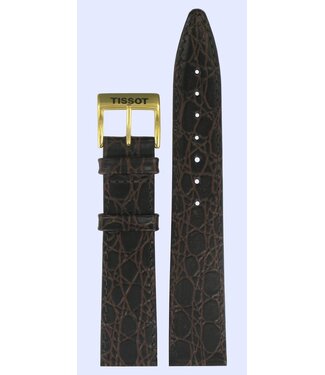 Tissot Tissot A660/760K - SEASTAR II Watch Band Dark Brown Leather 18 mm