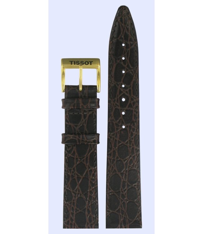 Tissot A660/760K - SEASTAR II Watch Band T600013310 Dark Brown Leather 18 mm Desire