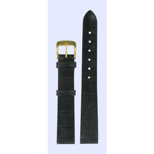 Tissot Tissot T600013350 Watch Band Black Leather 14 mm Tissot Tissot T600013350 Watch Band Black Leather 14 mm