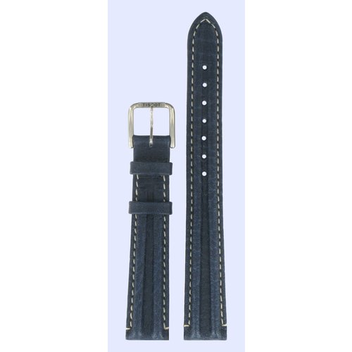 Tissot Tissot T1411 & T1421 PR-100 Watch Band Blue Leather 14 mm Tissot Tissot T1411 & T1421 PR-100 Watch Band Blue Leather 14 mm