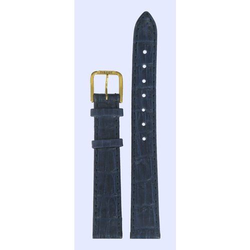 Tissot Tissot T67523511 Watch Band Dark Blue Leather 14 mm Tissot Tissot T67523511 Watch Band Dark Blue Leather 14 mm