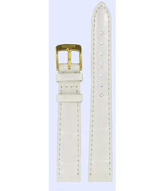 Tissot Tissot T71331171 Pulseira De Relógio Branco Couro 14 mm