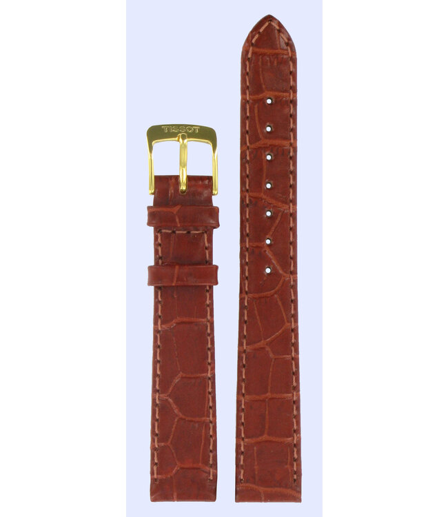 Tissot T713312 Watch Band T600013486 Brown Leather 14 mm Sunland