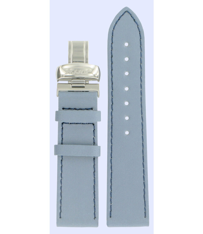 Tissot T56162379 Heritage Classic Watch Band T600013562 Blue Leather 20 mm Prince