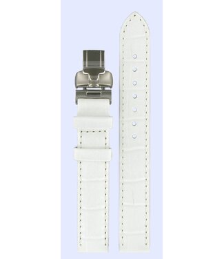 Tissot Tissot L750/850 - T02125571 Bracelet De Montre Blanc Cuir 14 mm