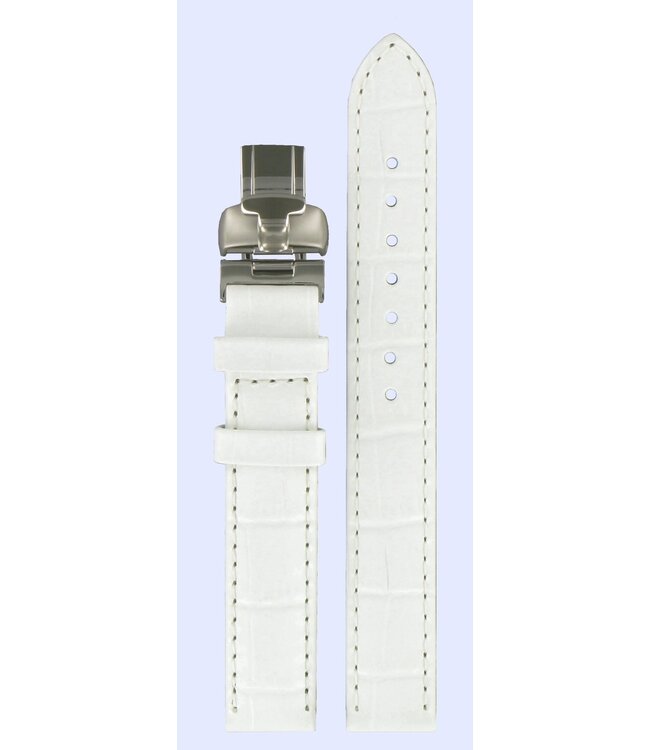 Tissot L750/850 - T02125571 Uhrenarmband T600020009 Weiß Leder 14 mm T-Wave