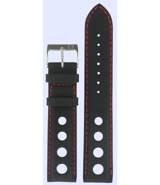 Tissot T34172852 Nascar Watch Band T600020323 Black Leather 19 mm PR 50