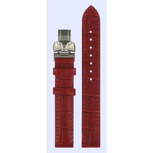 Tissot Tissot L750/850 - T023210 Horlogeband Rood Leer 14 mm Tissot Tissot L750/850 - T023210 Horlogeband Rood Leer 14 mm