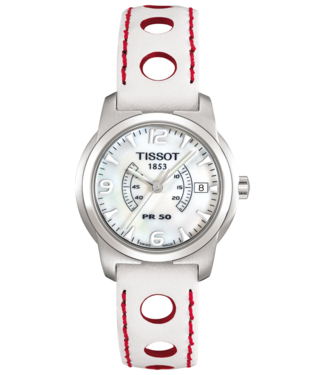 Tissot Tissot T34175192 XL T-Classic Pulseira De Relógio Branco Couro 14 mm