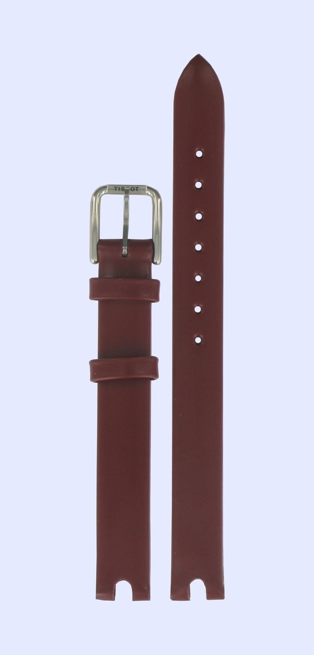 Tissot T0032091637700 Uhrenarmband Burgunder Leder 12 mm - Watch Plaza