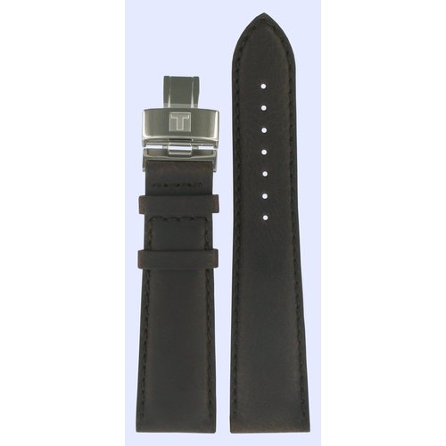 Tissot Tissot T005517A - T005.517A Horlogeband Donkerbruin Leer 22 mm Tissot Tissot T005517A - T005.517A Horlogeband Donkerbruin Leer 22 mm