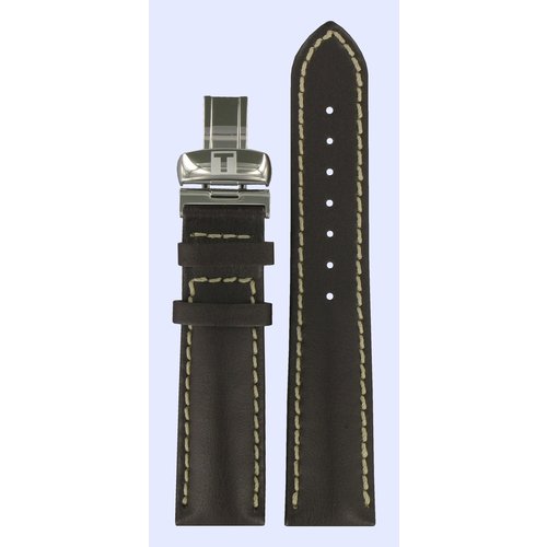 Tissot Tissot T008414A Valjoux Bracelet De Montre Brun Foncé Cuir 20 mm Tissot Tissot T008414A Valjoux Bracelet De Montre Brun Foncé Cuir 20 mm