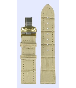 Tissot Tissot T56561232 Heritage Pulseira De Relógio Creme Couro 20 mm