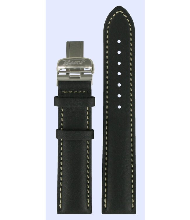 Tissot T014410A & T014421A Watch Band T600025440 Black Leather 19 mm PRC 200