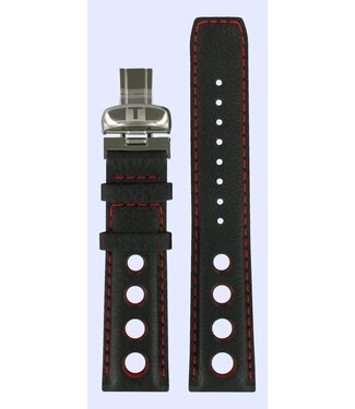 Tissot T021414A T-Sport Uhrenarmband Schwarz Leder 20 mm - Watch Plaza