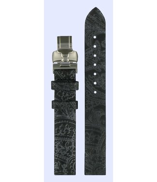 Tissot Tissot T02142552 Watch Band Black Leather 14 mm