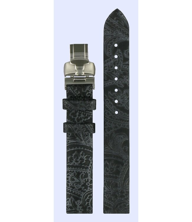 Tissot T02142552 Watch Band T600026367 Black Leather 14 mm T-Wave