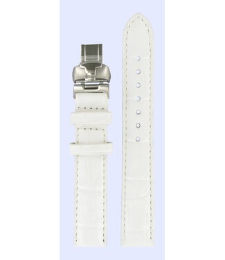 Tissot Tissot T007309A Pulseira De Relógio Branco Couro 15 mm