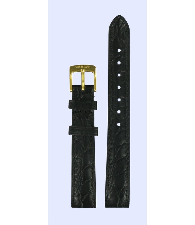 Tissot T71331273 Watch Band T600027563 Black Leather 14 mm Sunland