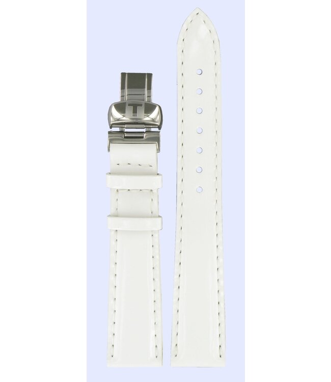 Tissot T008217A Watch Band T600027725 White Leather 17 mm PRC 100