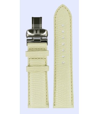 Tissot Tissot T014427A Pulseira De Relógio Branco Couro 20 mm