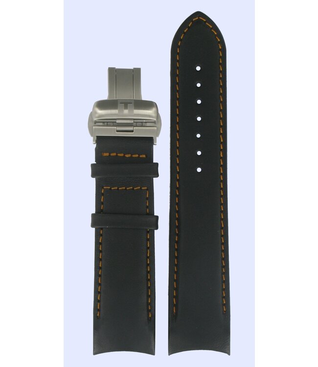 Tissot T035407A Horlogeband T600028551 Zwart Leer 22 mm Couturier