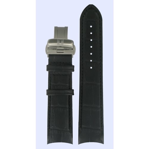Tissot Tissot T035407A, T035410A, T035446A & T035428A Horlogeband Zwart Leer 22 mm Tissot Tissot T035407A, T035410A, T035446A & T035428A Horlogeband Zwart Leer 22 mm