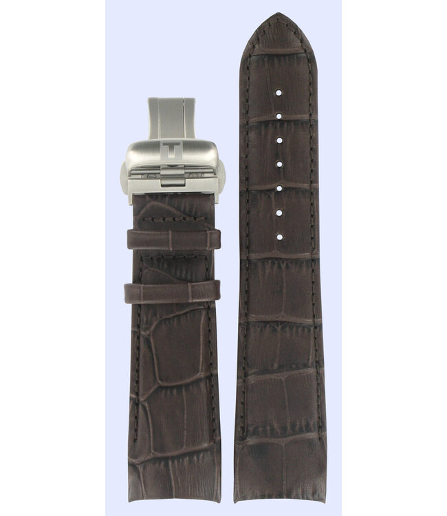 Tissot T035439A & T035617A T-Trend Watch Band T600028584 Dark Brown Leather 23 mm Couturier