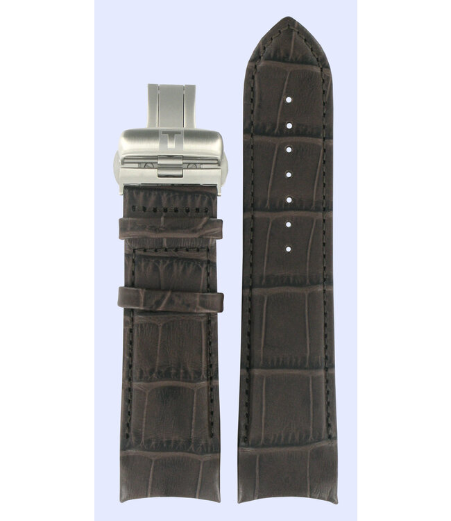 Tissot T035627A T-Trend Watch Band T600028610 Brown Leather 24 mm Couturier