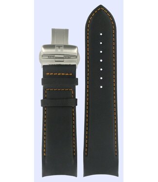 Tissot Tissot T035614A & T035627A T-Classic Uhrenarmband Schwarz Leder 24 mm