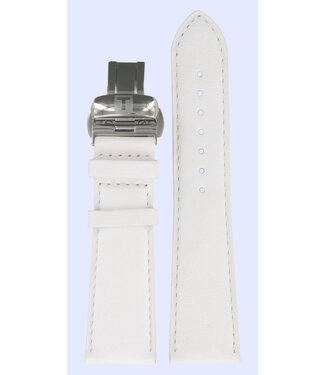 Tissot Tissot T023309A Pulseira De Relógio Branco Couro 22 mm