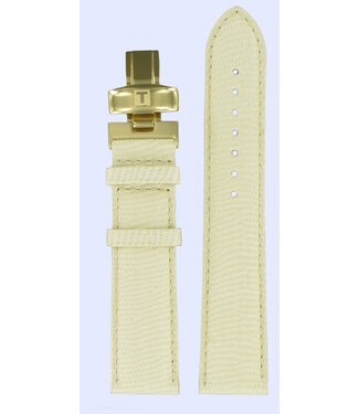 Tissot Tissot T71344272 Pulseira De Relógio Branco Couro 20 mm