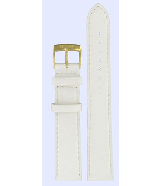 Tissot Tissot T71342974 Pulseira De Relógio Branco Couro 18 mm