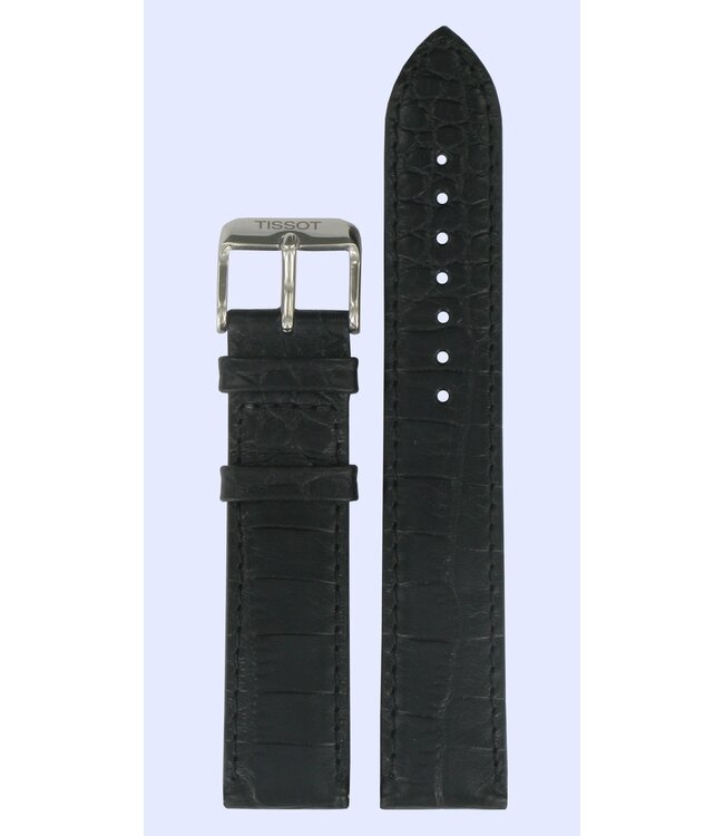 Tissot T038430A Watch Band T600029095 Black Leather 19 mm T-One