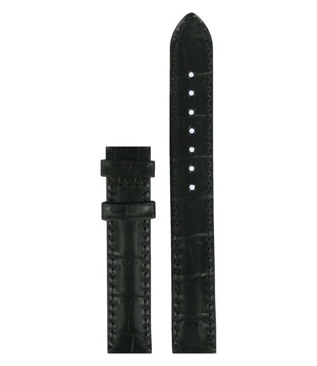 Tissot T045207A & T0212 T-Wave Horlogeband T610020011 Zwart Leer 14 mm Bridgeport