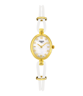 Tissot Tissot T7131 & T7133 Pulseira De Relógio Branco Couro  mm