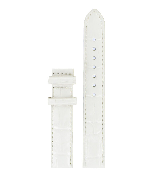 Tissot T007309A Watch Band T610027415 White Leather 15 mm Generosi-T