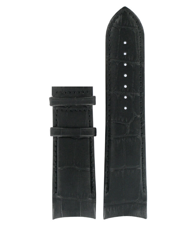 Tissot T035614A & T035627A - XS Bracelet De Montre T610028592 Noir Cuir 24 mm Couturier