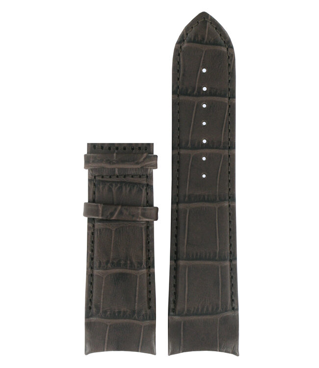 Tissot T035627A XL Watch Band T610028612 Dark Brown Leather 24 mm Couturier