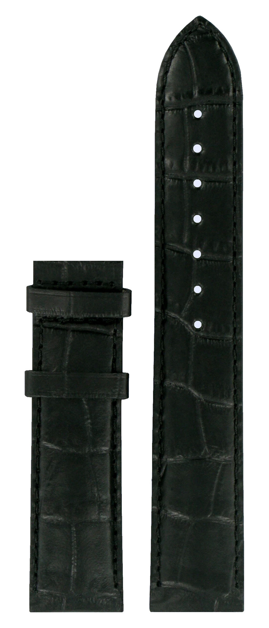 Tissot T049407A & T065430A Watch Band Black Leather 19 mm - Watch Plaza