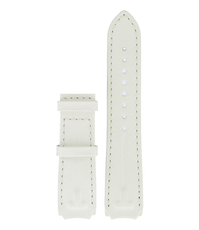 Tissot T33785885 Watch Band T610029222 White Leather  mm T-Touch