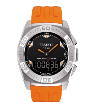 Tissot Tissot T002520A Cinturino Dell'Orologio Arancione Silicone 23 mm