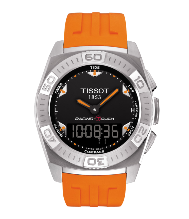 Tissot T002520A Bracelet De Montre Orange Silicone 23 mm Watch Plaza